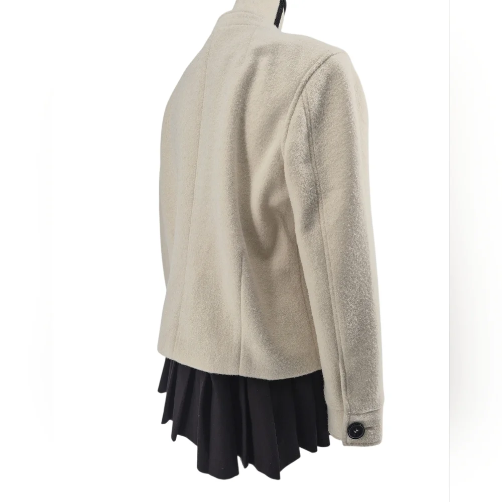 Timeless Alfani Cream Minimalist Jacket, Quiet Luxury, Parisian,‎ Sz Med